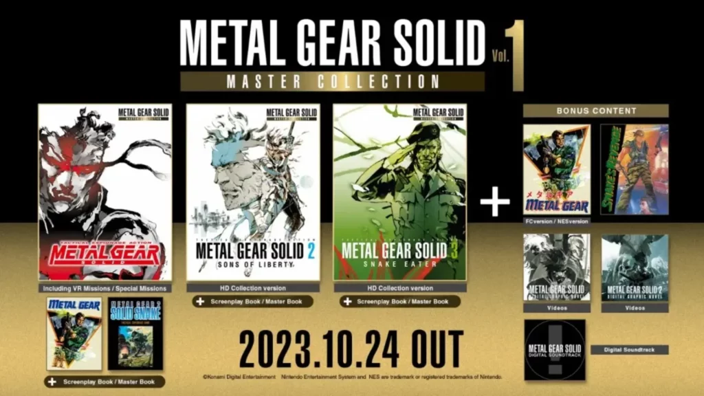 What's in Metal Gear Solid Master Collection Vol1?