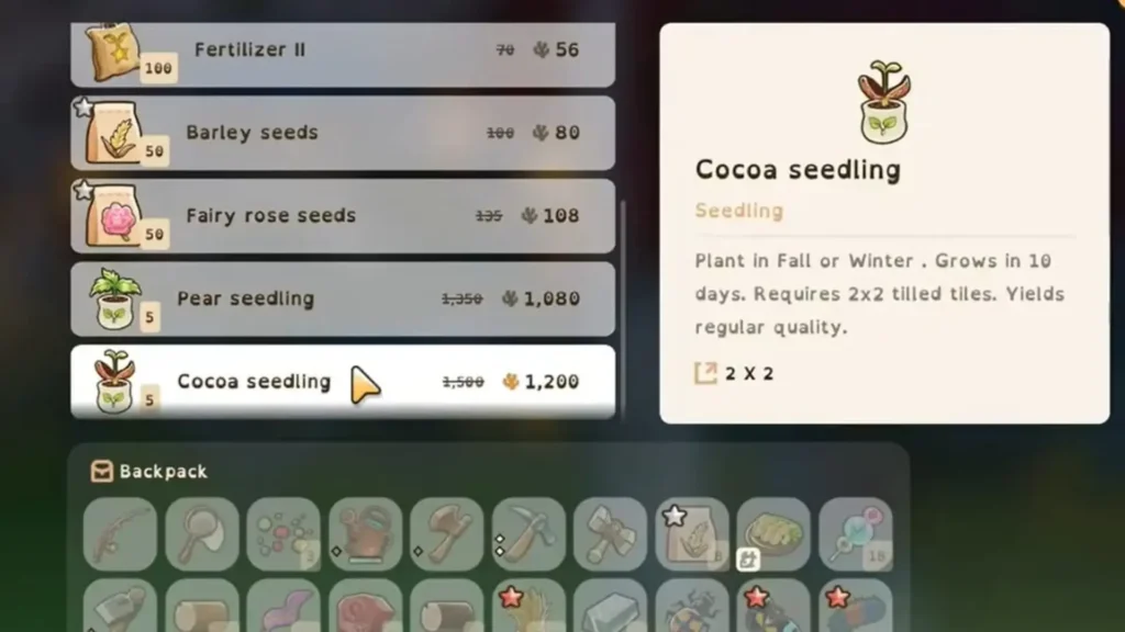 How to Get Cocoa Beans in Coral Island