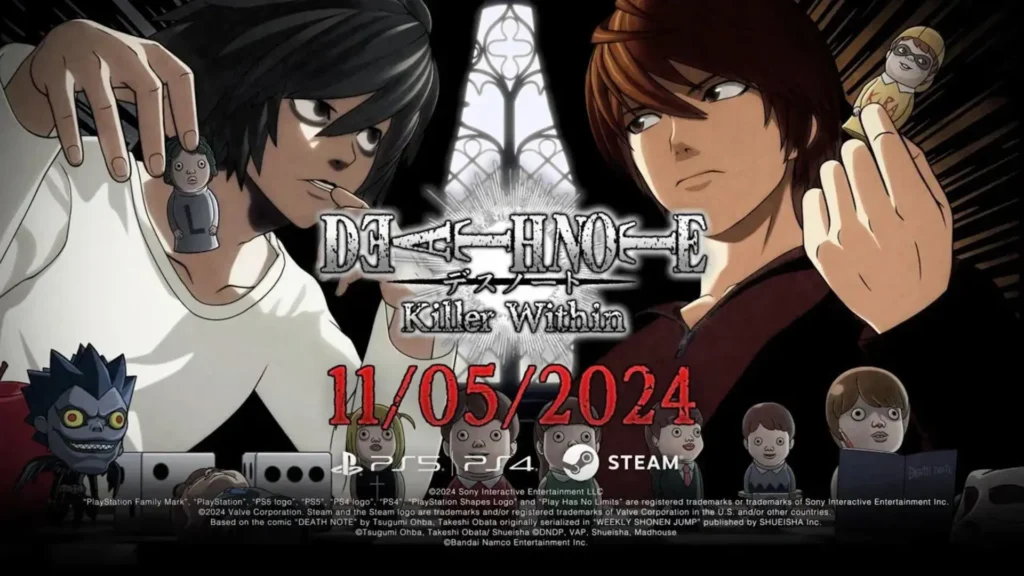 Death Note Killer Within Game Release Date Announced with its Gameplay